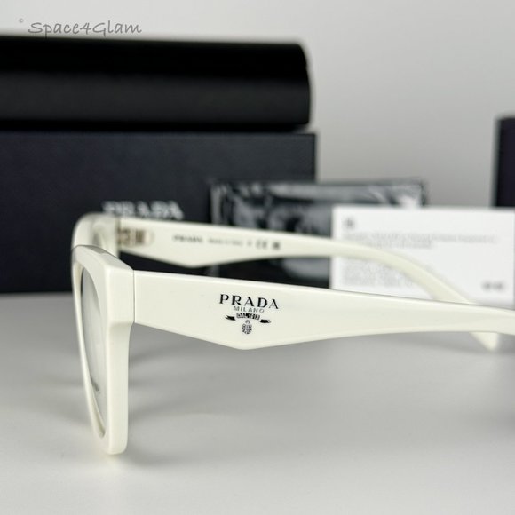Prada Men Eyeglasses White Ivory Demo Square PRA05V 17K1O1 BRAND NEW - Picture 7 of 8